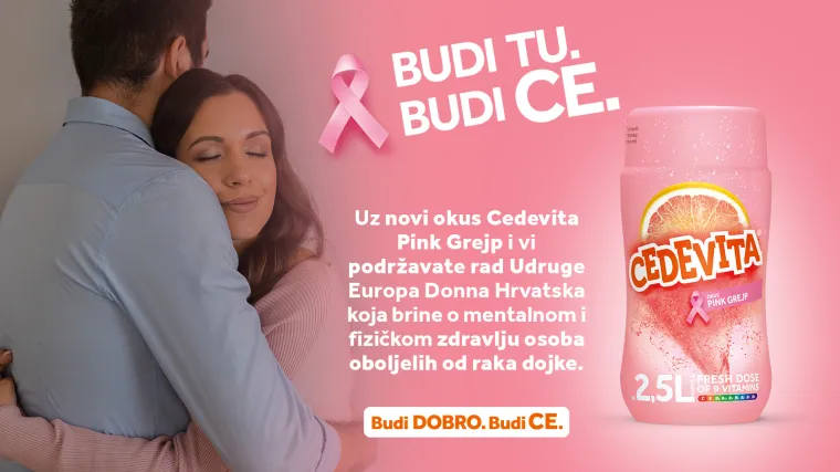 Cedevita pokrenula kampanju  za podr&scaron;ku oboljelima od raka dojke i njihovim bližnjima