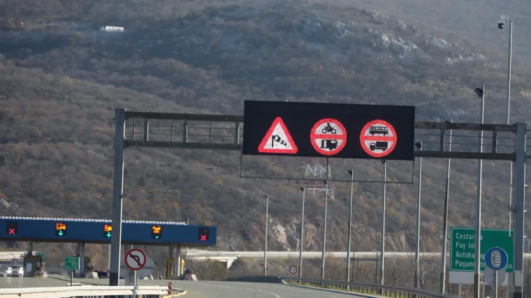 Zbog vjetra zabrane prometa na Jadranskoj magistrali, provjerite detalje ako krećete na put