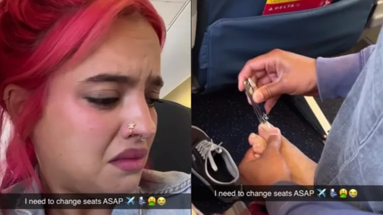 Djevojka se potpuno zgrozila kad je shvatila &scaron;to putnik do nje radi usred leta