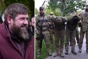 VIDEO Sinovi Kadirova ocu na poklon doveli tri ukrajinska zarobljenika. Čečenski vođa s ponom gledao 'dar'
