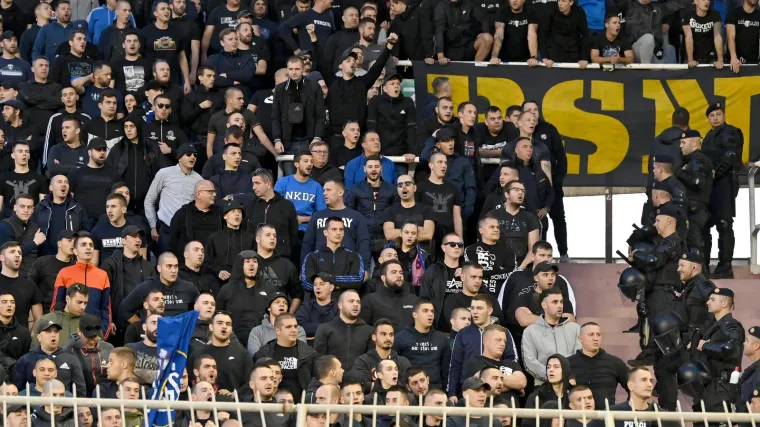 Dolazak Boysa na Poljud prošao bez problema, gađali se samo uvredama