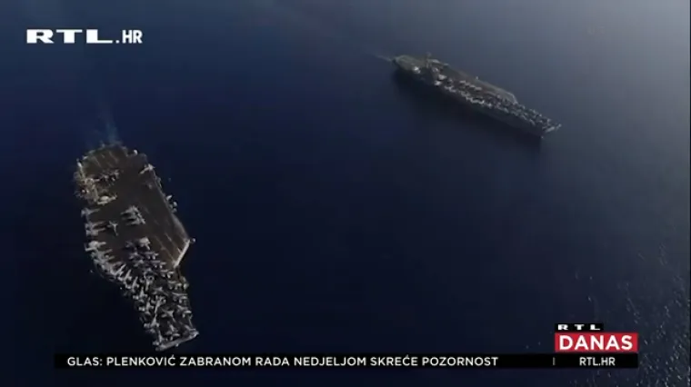 S vojne vježbe u Sredozemlju izravno u Split: Zašto već drugi američki nosač aviona dolazi u RH?