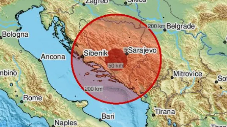 Nakon Italije, potres i u BiH: Podrhtavanje magnitude 3.3 po Richteru osjetilo se i u Dalmaciji
