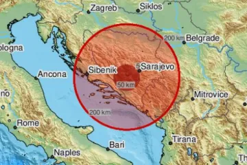 Nakon Italije, potres i u BiH: Podrhtavanje magnitude 3.3 po Richteru osjetilo se i u Dalmaciji