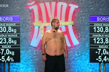 Boris rasturio na vaganju, skinuo najviše dosad: Prošli tjedan kilogram gore, a ovaj čak sedam dolje!