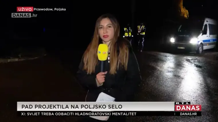 RTL-ova Dajana &Scaron;o&scaron;ić uživo na mjestu pada projektila u Poljskoj: 'Ljudi se boje'