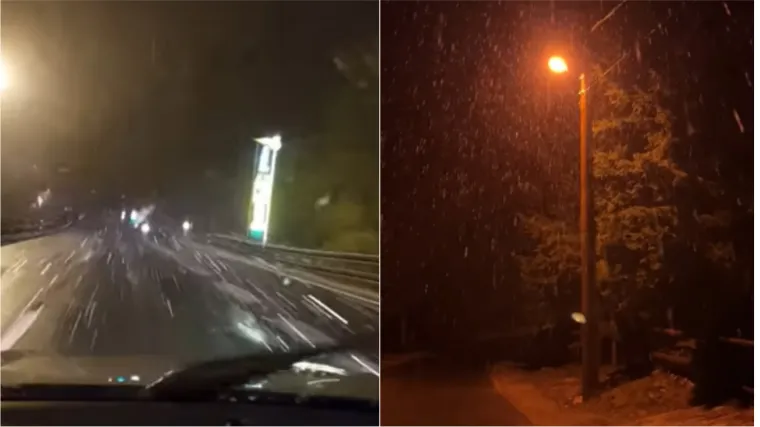 U dijelovima Hrvatske pada snijeg, pogledajte snimke: Moglo bi ga biti i do 25 centimentara, a stižu i minusi