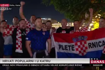 Hrvatska novinarka javila se uživo iz Katara, nastala je totalna ludnica, navijači priredili show