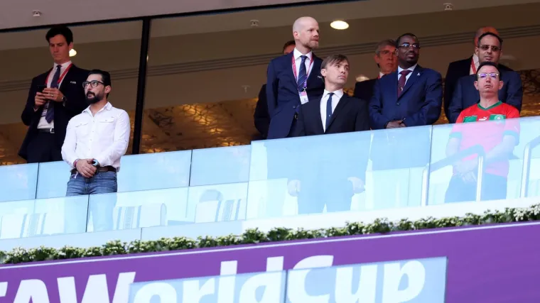 Elita u VIP loži na utakmici Hrvatske i Maroka: Infantino, Wenger i legenda Vatrenih