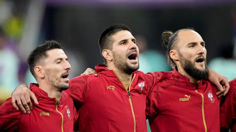 Himna Srbije orila se katarskim stadionom. Svi Orlovi pjevali u isti glas