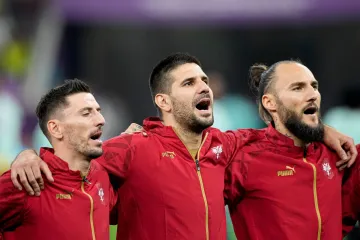 Himna Srbije orila se katarskim stadionom. Svi Orlovi pjevali u isti glas