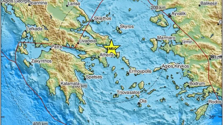 Potres magnitude 5 po Richteru pogodio sredi&scaron;nju Grčku! Osjetio se i u Ateni