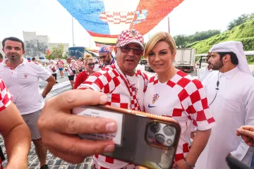 Kolinda Grabar-Kitarović: 'Sutra se vraćam, ali ponovno dolazim gledati Hrvatsku u finalu'