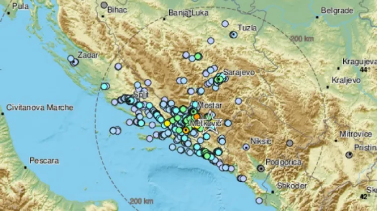 Snažan potres u susjedstvu: Zatreslo u BiH, potres se osjetio i u Dubrovniku, Makarskoj: 'Jedan od jačih'