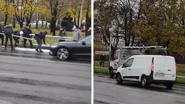 VIDEO Srednjo&scaron;kolci u Zagrebu pomogli vozaču kojem su popadale &scaron;ipke. Oglasila se i &scaron;kola