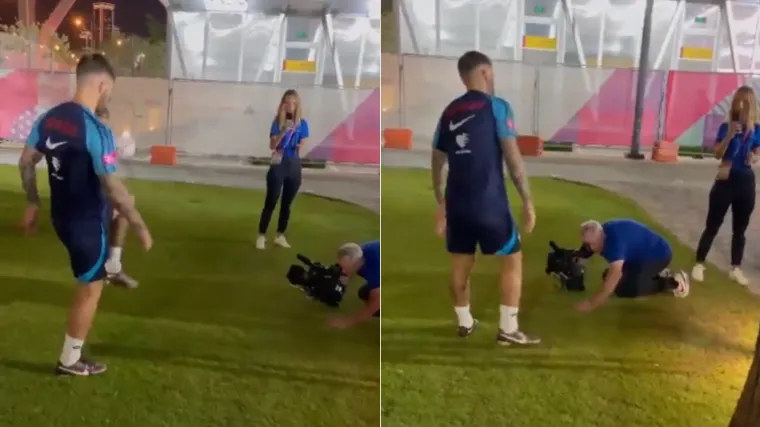 Livaja pokazao zavidno umijeće tehniciranja. Snimale ga tri kamere, a onda je pogodio kamermana