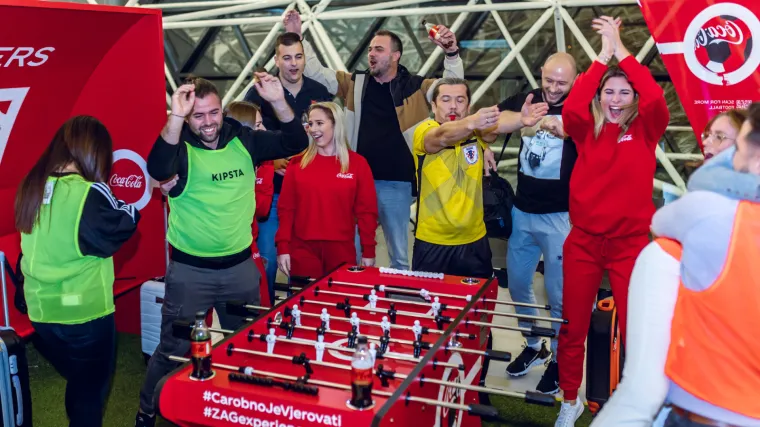 Coca-Cola donosi nogometnu groznicu na aerodrom Dr. Franjo Tuđman
