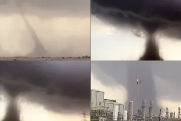 Pogledajte snimke apokalipse uoči utakmice Hrvatske i Brazila: Veliki tornado i tuča pogodili Katar