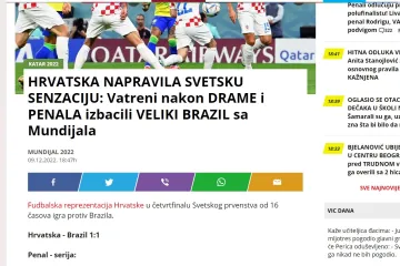 Srpski mediji naklonili se Hrvatskoj kao nikada do sada: 'Hrvatska napravila svjetsku senzaciju'