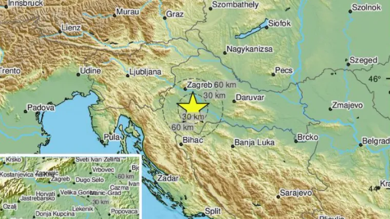 Noćas slab potres 2.5 magnitute s epicentrom kod Petrinje: 'Samo slavimo pobjedu nad Brazilom'