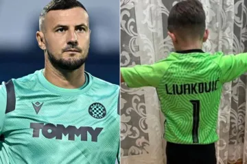 Subašić pokazao kako se navijalo u njegovom domu: Fotkao je dvogodišnjeg sina u Livakovićevom dresu
