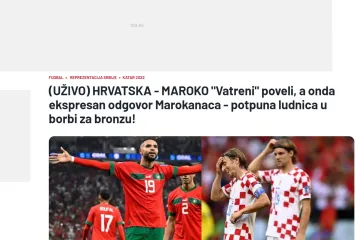 Srpski portali u nevjerici nakon ludog otvaranja utakmice: 'Potpuna ludnica u borbi za broncu!'