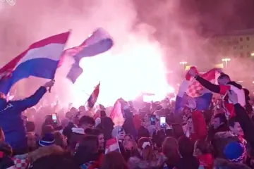 Veliko slavlje u centru Zagreba nakon osvojene bronce na Svjetskom prvenstvu