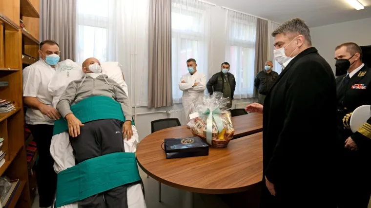 Predsjednik posjetio pilota koji se oporavlja nakon pada MIG-a: Bojnik Lukan oporavlja se u Varaždinskim Toplicama