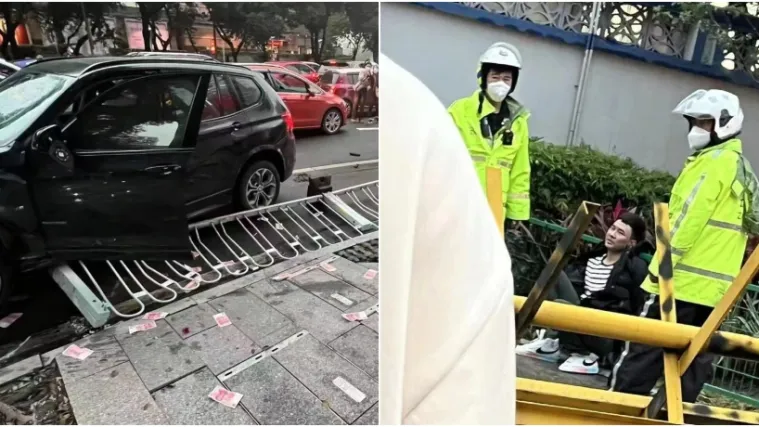 VIDEO Mladić u Kini se autom zabio u petero ljudi pa iza&scaron;ao i počeo bacati novčanice