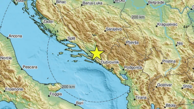 Potres pogodio BiH, osjetio se i na jugu Hrvatske: 'Jelsa, kao lagana grmljavina'