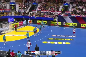 'Mi Hrvati, mi Hrvati' ori se dvoranom, Kauboji lete parketom, Amerikanci izgubili glavu