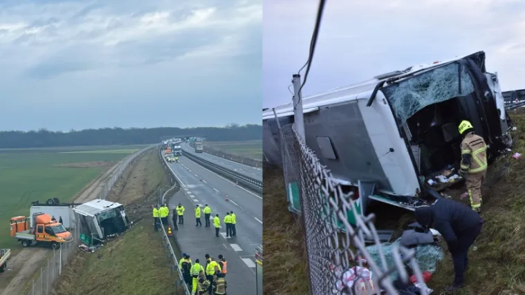 FOTO Teška prometna nesreća kod Murske Sobote! Sletio autobus, troje poginulih i više ozlijeđenih