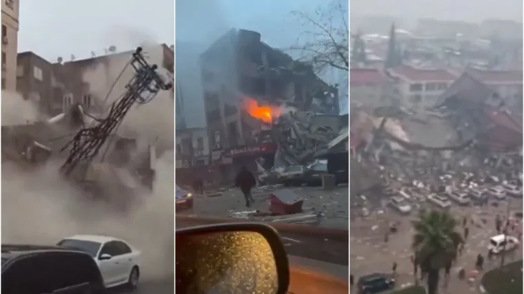 Sve je vi&scaron;e snimki katastrofe, jadni ljudi &scaron;to proživljavaju: Zgrade se ru&scaron;e jedna za drugom, ljudi prekapaju po ru&scaron;evinama...