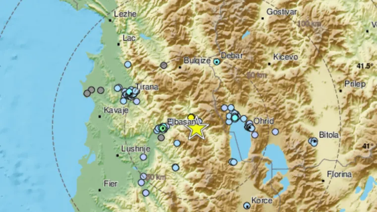Potres magnitude 3.8 pogodio sredi&scaron;nju Albaniju, osjetio se i u susjednim zemljama