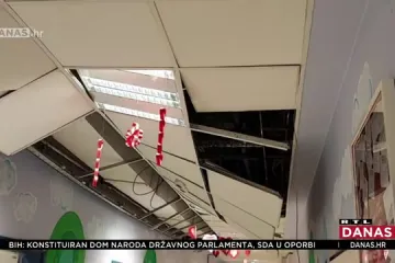 Spušteni strop u Vinogradskoj pao - nitko nije stradao