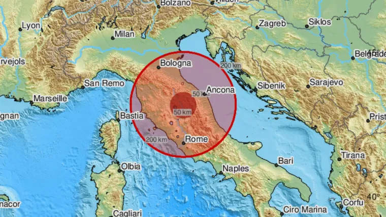 Potres magnitude 4.6 pogodio Italiju. Osjetili ga i u Hrvatskoj: ' Kao neka tutnjava, grmljavina'