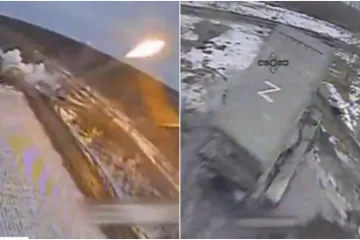 Putinovo pakleno zabranjeno oružje ispaljivalo projektile sve dok ga nije pronašao dron 'kamikaza'. A onda se dogodio brutalan napad