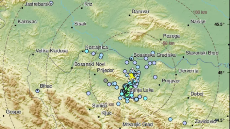 Banja Luku pogodio potres. 'Mislio sam da grmi, uh ovo ne volim'