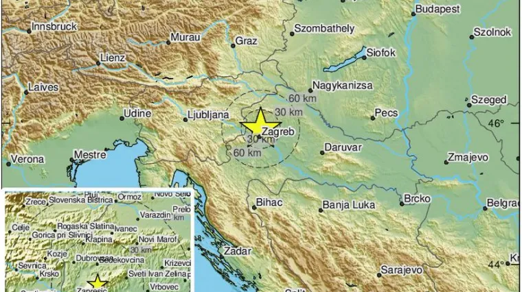Zagreb zatresla dva slabija potresa: 'Udarac i tutnjava'