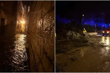 Nevrijeme zahvatilo Rovinj: Vatrogasci imali 21 intervenciju, poplavile ceste, stabla se rušila na aute...