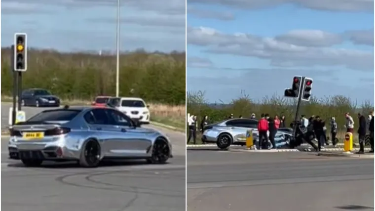 Stravičan trenutak: Glumio frajera sa super BMW-om pa se driftajući zaletio u ljude: 'Vri&scaron;tali su od užasa'