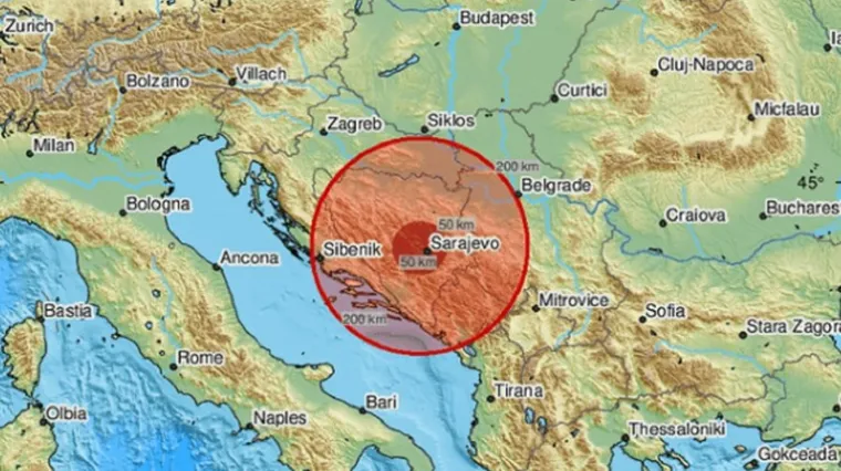 Potres u Sarajevu upla&scaron;io stanovnike: 'Kauč se pomaknuo'