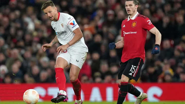 Rakitićeva Sevilla na Old Traffordu gubila 2-0 do 84., a onda ipak izbjegla poraz od Manchester Uniteda