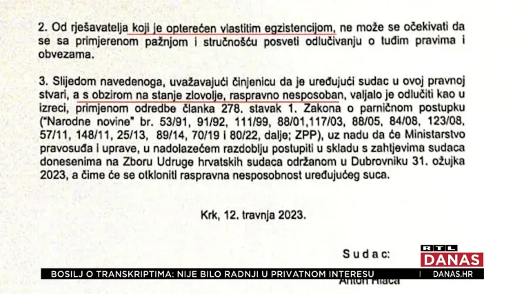 Oglasio se 'zlovoljni' sudac iz Krka: 'Rješavam više spisa od norme, no duboki sistemski poremećaj stvara frustracije'