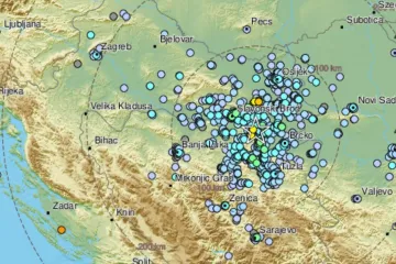 Tlo ne miruje. Iza ponoći potres magnitude 4,3 po Richteru zatresao susjedstvo, osjetio se i u Slavoniji
