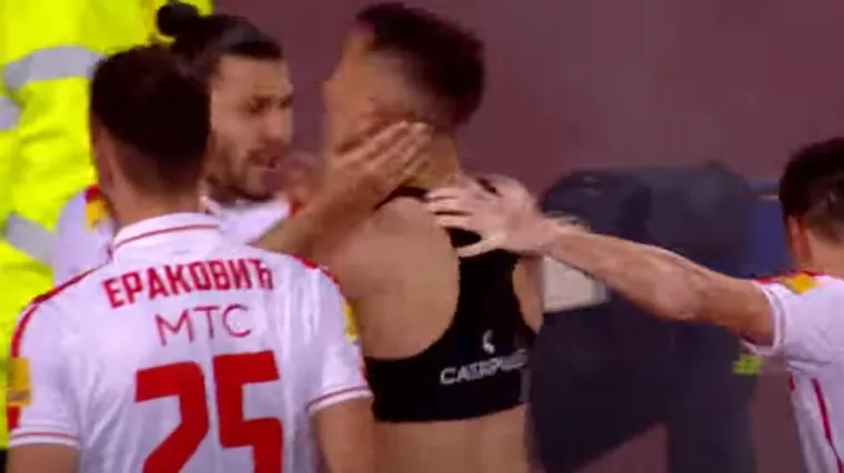 Nevjerojatne scene stižu iz Srbije: Nogometa&scaron;i Crvene Zvezde se potukli dok su slavili gol
