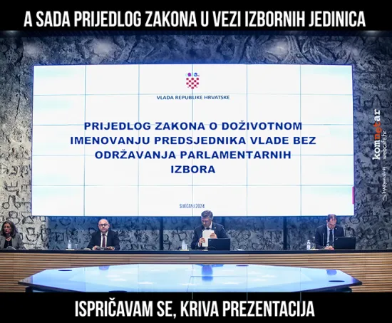 Jo&scaron; nismo gotovi s prezentacijama