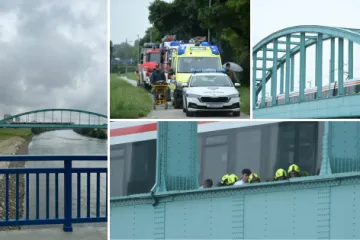 Drama na Hendrixovu mostu u Zagrebu: Muškarac propao između šina, policajci i vatrogasci ga spasili