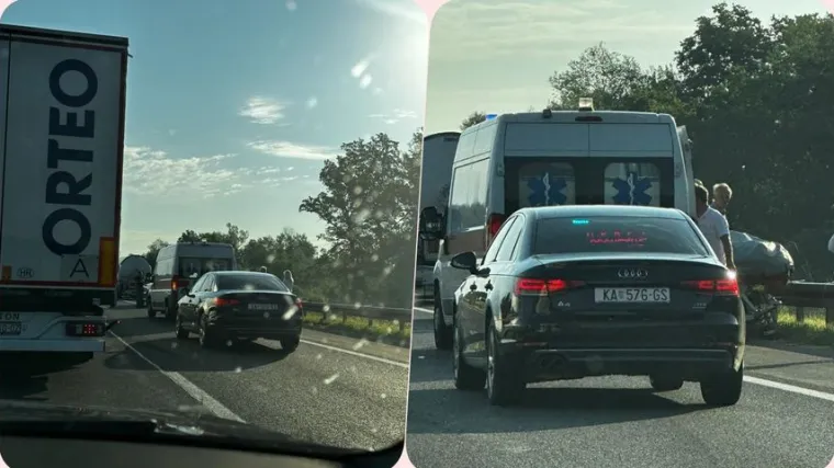 Vozači, oprez! Prometna nesreća na A1 kod odmori&scaron;a Draganić: Stigla Hitna pomoć i policija