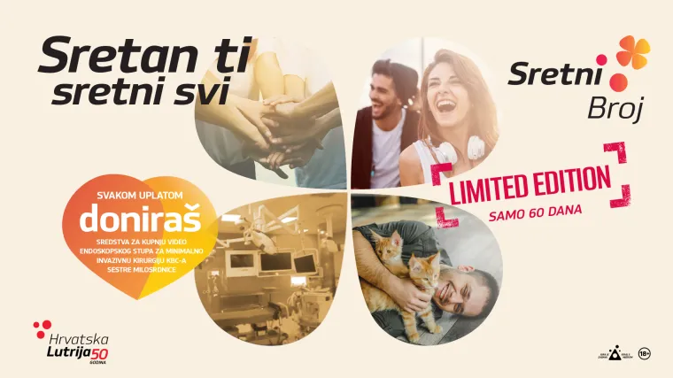 Glavni dobitak igre Sretni Broj od 150.000 &euro; odlazi u Osijek